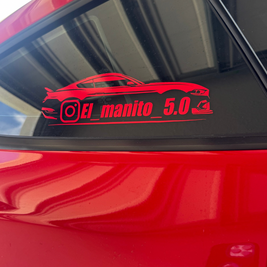 Instagram username decal / sticker