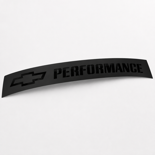Chevrolet Performance Windshield Banner Decal.