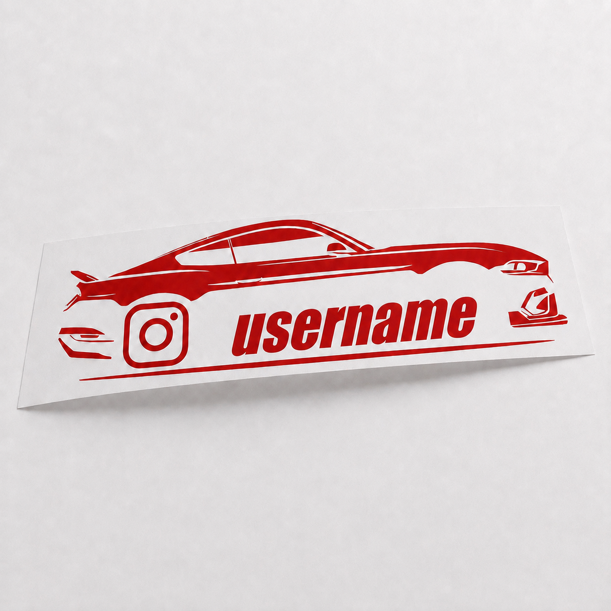 Custom Instagram Username Vinyl Decal