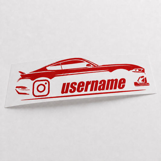 Custom Instagram Username Vinyl Decal